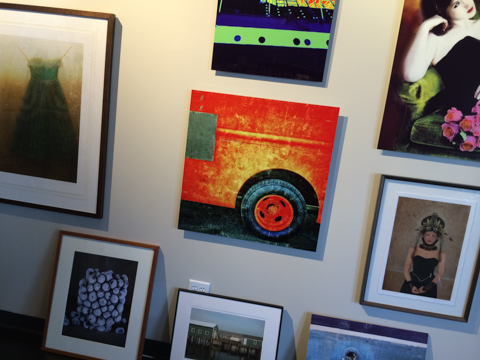 new work: 'driving wheel' at VoxPhotographs gallery new location - the Design Center, 334 Forest Ave. Portland, Maine