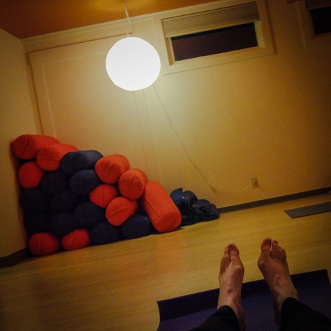 warming up for slow vinyasa (no small feet for a tuesday)