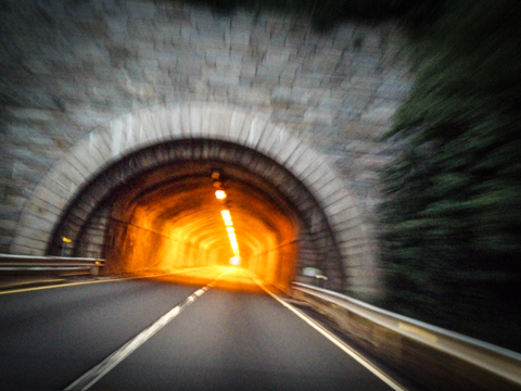northbound tunnel vision. merritt pkwy