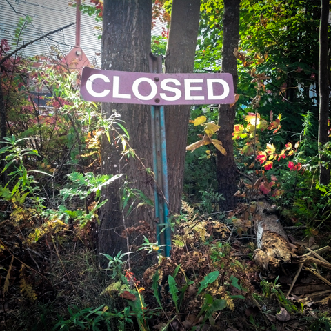 not exactly a walk in the park - sign of government shutdown - day 5