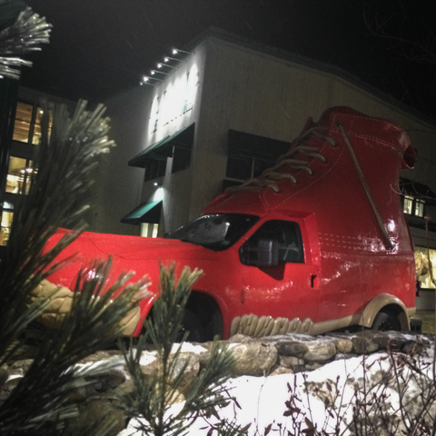 if the shoe doesn't fit - double park it outside the flagship retail store