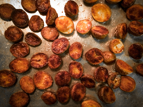 roasted baby yukon golds al a suzanne