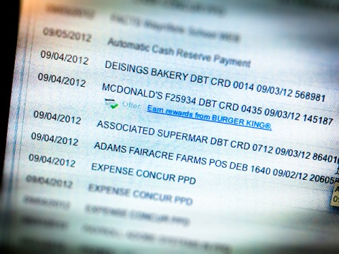 the whopper© in your digital check book register