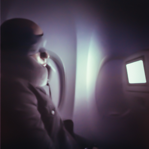 late night at 37,000 feet